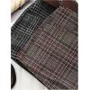 image:imageMakeMeChic Womens Plaid Dressy Shorts Business Houndstooth Mini Shorts with BeltBurgundy