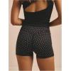 image:imageMakeMeChic Womens Polka Dots Gym Shorts Workout Yoga Biker Shorts LeggingsBlack White