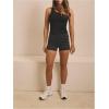 image:imageMakeMeChic Womens Polka Dots Gym Shorts Workout Yoga Biker Shorts LeggingsBlack White