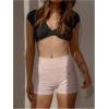 image:imageMakeMeChic Womens Polka Dots Gym Shorts Workout Yoga Biker Shorts LeggingsPink White