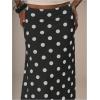 image:imageMakeMeChic Womens Polka Dots Midi Skirt Summer Mesh Flowy Long SkirtsBlack