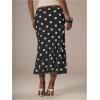image:imageMakeMeChic Womens Polka Dots Midi Skirt Summer Mesh Flowy Long SkirtsBlack