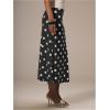 image:imageMakeMeChic Womens Polka Dots Midi Skirt Summer Mesh Flowy Long SkirtsBlack