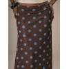 image:imageMakeMeChic Womens Polka Dots Midi Skirt Summer Mesh Flowy Long SkirtsBrown Blue