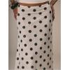 image:imageMakeMeChic Womens Polka Dots Midi Skirt Summer Mesh Flowy Long SkirtsWhite