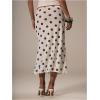 image:imageMakeMeChic Womens Polka Dots Midi Skirt Summer Mesh Flowy Long SkirtsWhite