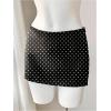 image:imageMakeMeChic Womens Polka Dots Mini Skirt Low Waisted Bodycon Y2K SkirtsBlack