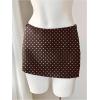image:imageMakeMeChic Womens Polka Dots Mini Skirt Low Waisted Bodycon Y2K SkirtsBrown