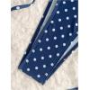 image:imageMakeMeChic Womens Polka Dots Triangle Bikini Sets Swim Shorts Y2K Leopard Striped Bathing Suit SwimsuitPolka Dots Blue