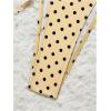 image:imageMakeMeChic Womens Polka Dots Triangle Bikini Sets Swim Shorts Y2K Leopard Striped Bathing Suit SwimsuitYellow Polka Dots