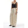image:imageMakeMeChic Womens Polka Dots Wide Leg Pants Summer High Waisted Baggy Barrel PantsBlack and White