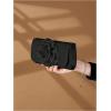 image:imageMakeMeChic Womens Satin Evening Bag 3D Flower Flap Wedding Clutch Bag Vintage HandbagsBlack