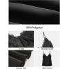 image:imageMakeMeChic Womens Satin Lace Tops Deep V Neck Spaghetti Strap Camisole Going Out TopsBlack