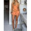 image:imageMakeMeChic Womens Sequin Mini Skirt Floral Bodycon Glitter Summer Y2K Party Short SkirtsOrange