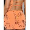 image:imageMakeMeChic Womens Sequin Mini Skirt Floral Bodycon Glitter Summer Y2K Party Short SkirtsOrange