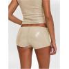 image:imageMakeMeChic Womens Sequin Sparkly Mini Shorts Low Waist Rave Party Hot PantsApricot