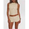 image:imageMakeMeChic Womens Sequin Sparkly Mini Shorts Low Waist Rave Party Hot PantsApricot