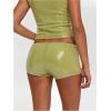 image:imageMakeMeChic Womens Sequin Sparkly Mini Shorts Low Waist Rave Party Hot PantsMint Green