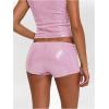 image:imageMakeMeChic Womens Sequin Sparkly Mini Shorts Low Waist Rave Party Hot PantsPink