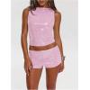 image:imageMakeMeChic Womens Sequin Sparkly Mini Shorts Low Waist Rave Party Hot PantsPink