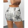 image:imageMakeMeChic Womens Sequin Sparkly Shorts Mini Micro Glitter Y2k Party Low Rise SkortSilver