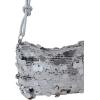 image:imageMakeMeChic Womens Sparkly Sequin Crossbody Purse Evening Clutch Handbag Bag Knot Zipper Y2k Purse BagSilver