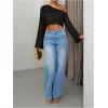 image:imageMakeMeChic Womens Sparkly Tops Off The Shoulder Sweaters Long Sleeve Cropped Sweater Party Crop TopsBlack