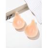 image:imageMakeMeChic Womens Sticky Bra Push Up Backless Adhesive Bra Halter Invisible Clear Bra Nipple CoversApricot
