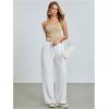 image:imageMakeMeChic Womens Summer Sparkly Tops Going Out Spaghetti Strap Crop Tank TopGold