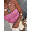 image:imageMakeMeChic Womens Summer Sparkly Tops Going Out Spaghetti Strap Crop Tank TopPink