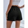 image:imageMakeMeChic Womens Summer Wrap Skirt Skorts High Waisted Wide Leg ShortsBlack