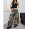 image:imageMakeMeChic Womens Summer Y2k Tops Square Neck Ribbed Crop Tank Top Club StreetwearBlack