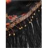 image:imageMakeMeChic Womens Wrap Fringe Skirt Beach Cover Up Low Waisted Tie Side Boho Swim SuitMulticolor a