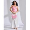 image:imageMakeMeChic Womens Y2K Sequin Top Cute Sparkly Glitter Top Party Club Spaghetti Strap Cami TopPink