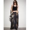 image:imageMakeMeChic Womens Y2k Backless Halter Crop Tops Grommet Eyelet Sleeveless Cami Tank TopBlack