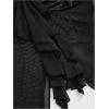 image:imageMakeMeChic Womens Y2k Halter Tops Backless Mesh Seashell Ruched Ruffle Summer Going Out TopBlack