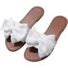 image:imageMakeMeChic Womens Bow Sandals Summer Beach Cute Flats Slides SlippersWhite