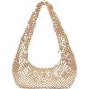 image:imageMakeMeChic Womens Metallic Glitter Sequin Underarm Bag Party Evening Hobo HandbagsGold