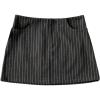 image:imageMakeMeChic Womens Mini Skirt with Shorts Underneath Work Office Bodycon Tweed SkirtsStriped Grey