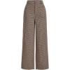 image:imageMakeMeChic Womens Plaid Dressy Pants Casual Wide Leg Pants Tweed High Waisted TrousersKhaki