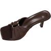 image:imageMakeMeChic Womens Polka Dots Bow Knot Heeled Sandals Square Toe Slide ShoesCoffee Brown