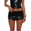 image:imageMakeMeChic Womens Sequin Sparkly Mini Shorts Low Waist Rave Party Hot PantsBlack