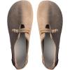 image:imageMakeMeChic Womens Suede Flats Shoes Closed Toe Ballet Flats Dressy Casual Potato ShoesBrown
