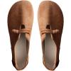 image:imageMakeMeChic Womens Suede Flats Shoes Closed Toe Ballet Flats Dressy Casual Potato ShoesChocolate Brown