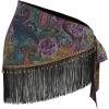 image:imageMakeMeChic Womens Wrap Fringe Skirt Beach Cover Up Low Waisted Tie Side Boho Swim SuitMulticolor