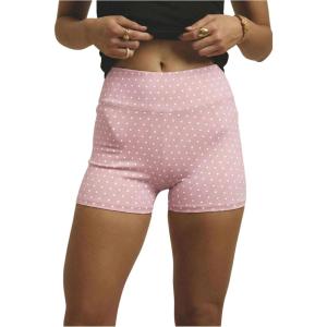 image:imageMakeMeChic Womens Polka Dots Gym Shorts Workout Yoga Biker Shorts LeggingsPink White