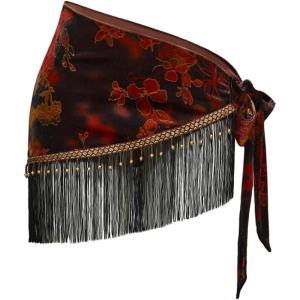 image:imageMakeMeChic Womens Wrap Fringe Skirt Beach Cover Up Low Waisted Tie Side Boho Swim SuitMulticolor a