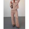 image:imageMakeMeChic Striped Lounge Set 2 Piece Sweater Sets for Women Going Out Travel OutfitPink