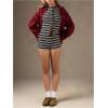 image:imageMakeMeChic Womens 2 Piece Spring Outfits Long Sleeve Crew Neck Button Down Shirt and Shorts Matching SetBrown