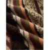 image:imageMakeMeChic Womens Boho Striped Crop Sweaters Bell Sleeve Crew Neck Knit TopsBrown